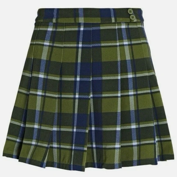 WeWoreWhat Plaid Mini Skirt in Green and Blue - Picture 2 of 9